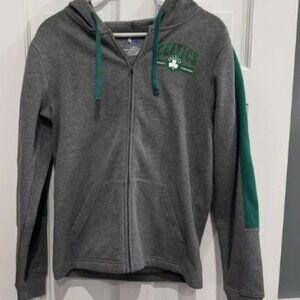 NBA Boston Celtics Zip Up Hoodie Full Zip Up‎ Sweatshirt Gray Size S Mens